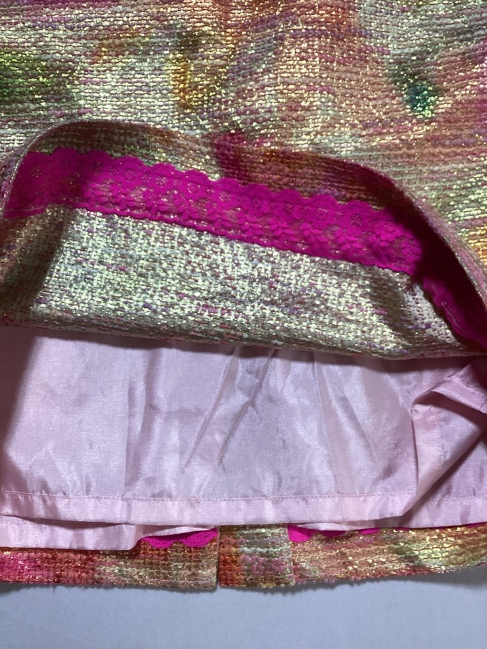 kate spade Marit Floral Pencil Skirt - Pink, Green & Gold - Picture 5 of 14